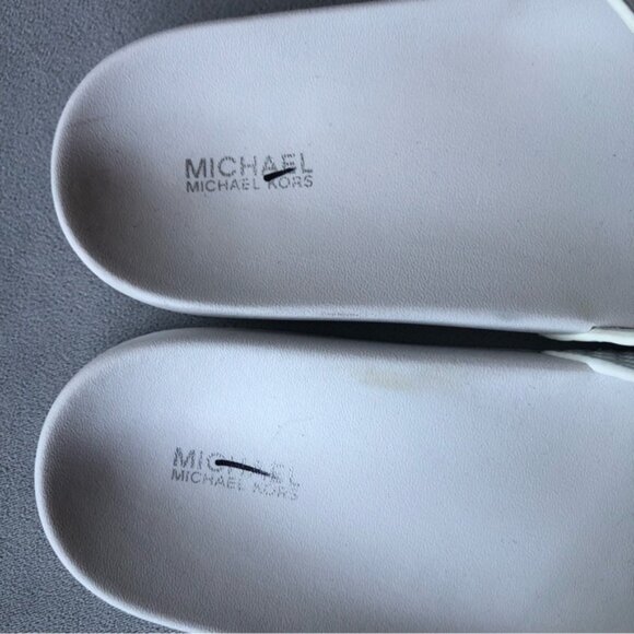 Michael Kors ~ Rainbow Leather Slides ~ Womens Size 7 - Picture 3 of 10